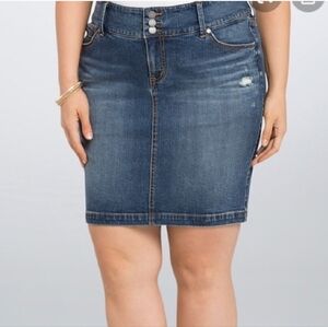 Torrid Jean Mini Skirt Size 18